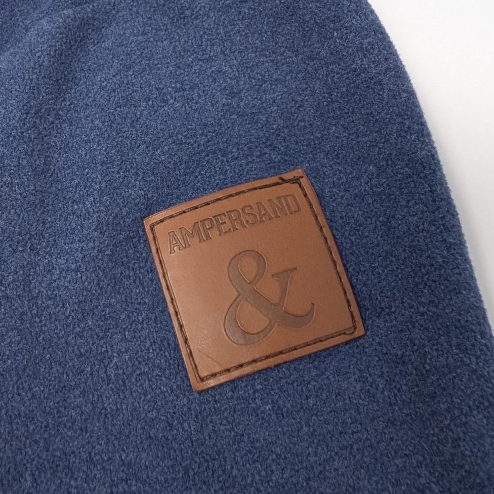 Ampersand Avenue Heather Gray Full-Zip Hoodie Leather Accents Women's L Cozy - Picture 13 of 14